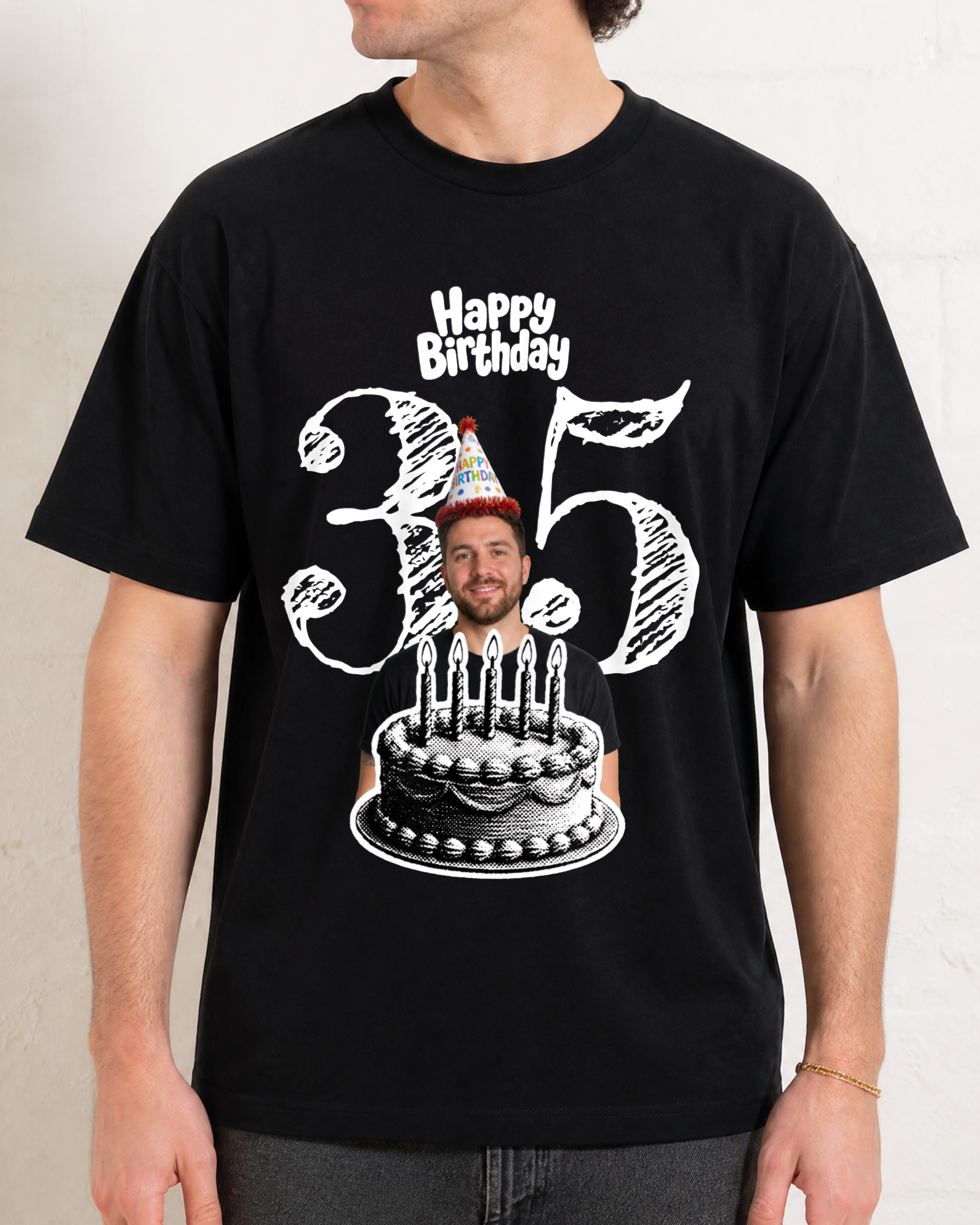 Custom Birthday Sketch Style Shirt