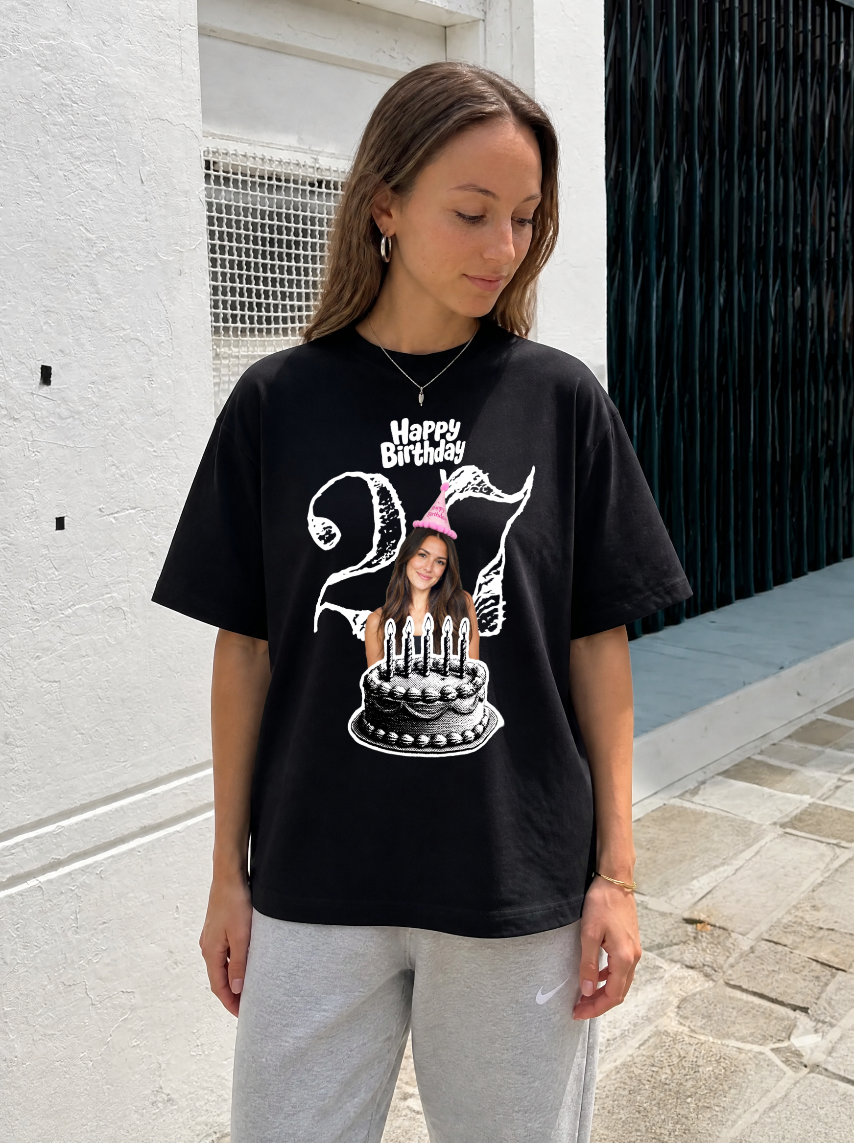 Custom Birthday Sketch Style Shirt