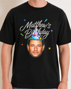 Custom Face and Birthday Hat Shirt