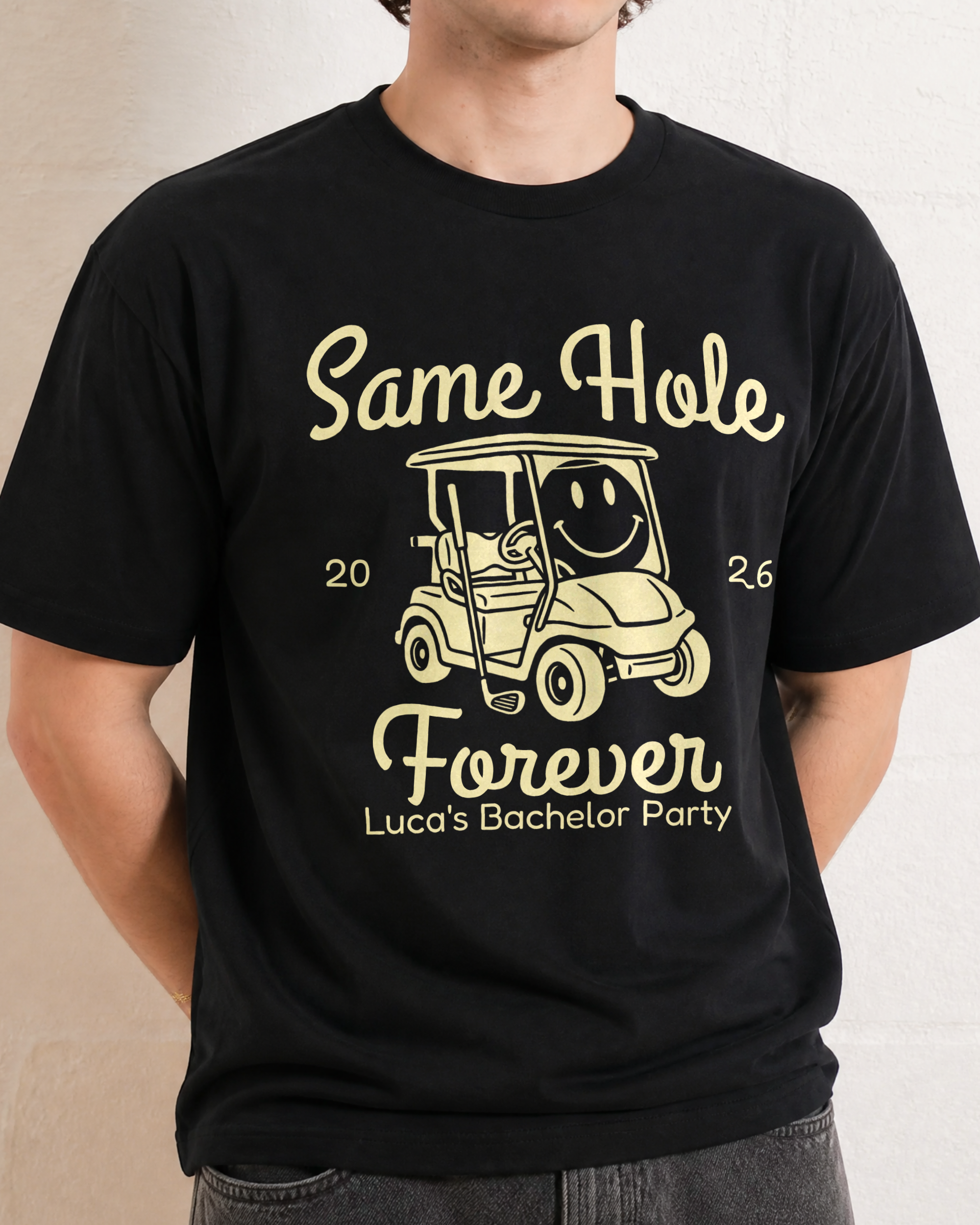 Custom Same Hole Forever Golf Bachelor Shirt