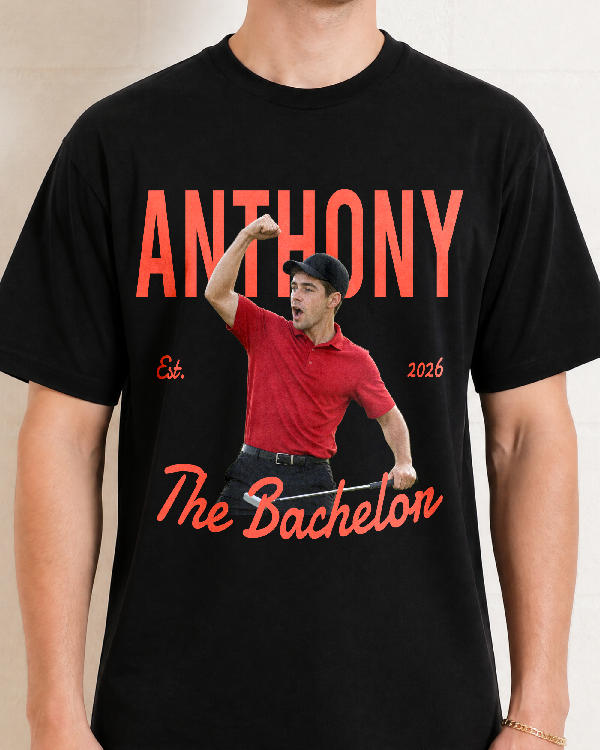 Custom Your Photo Celebrating Bachelor Golf Shirt