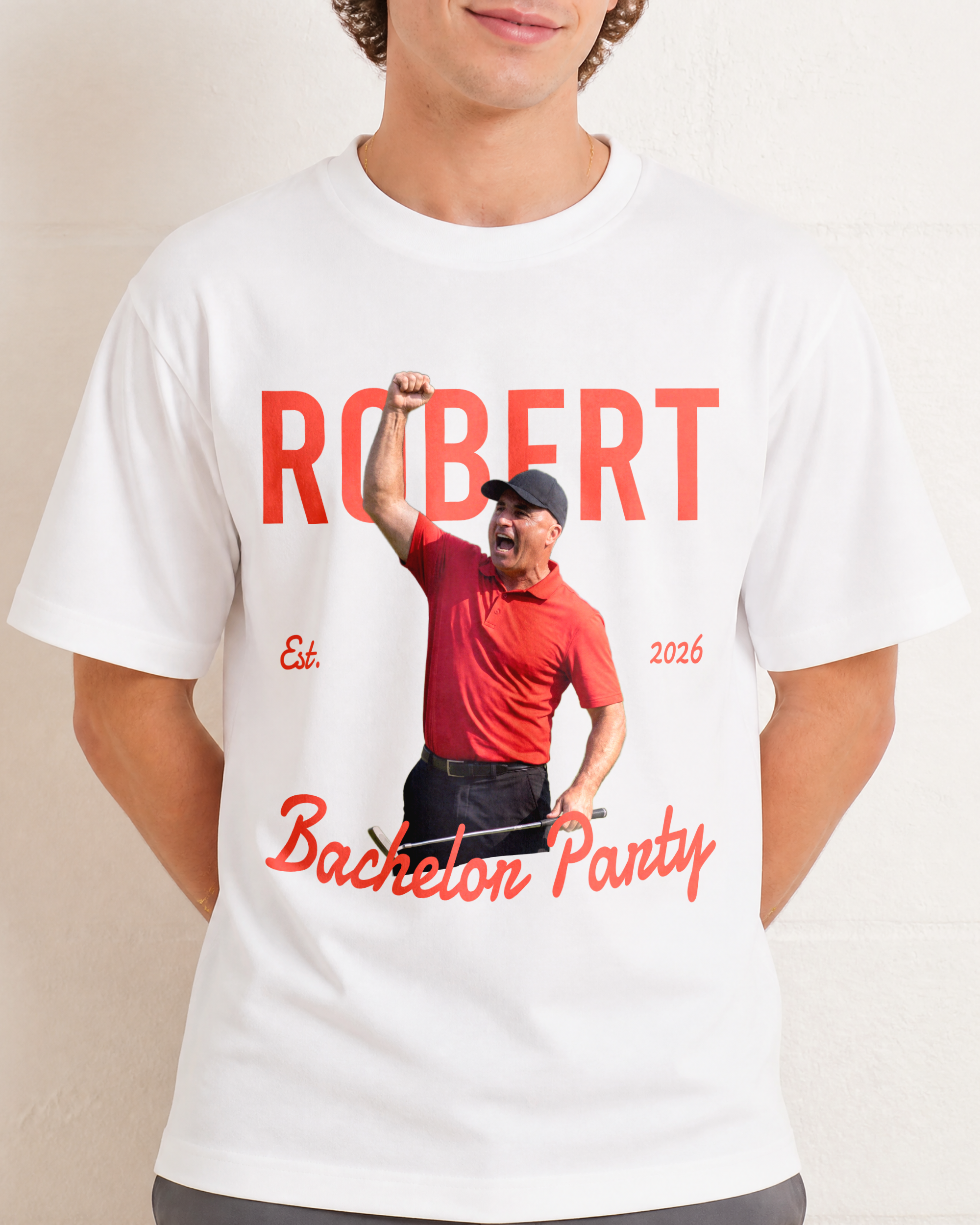 Custom Your Photo Celebrating Bachelor Golf Shirt
