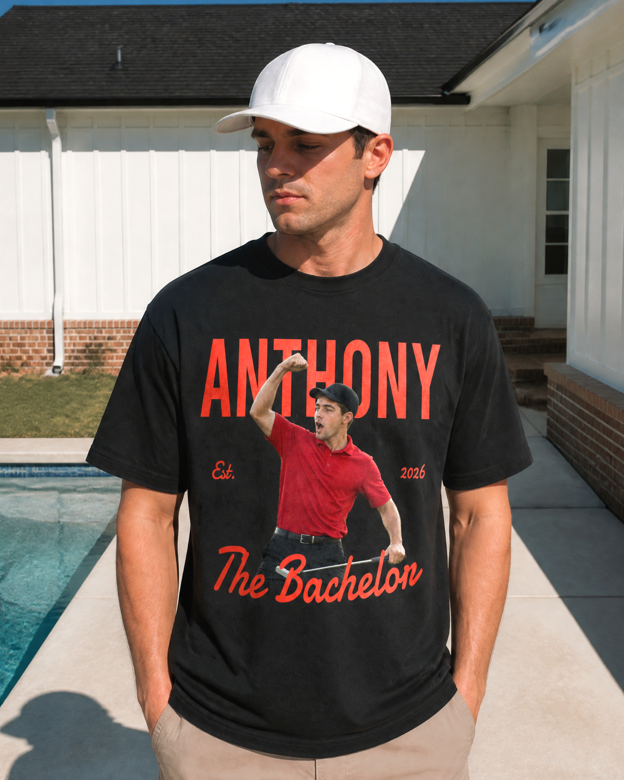 Custom Your Photo Celebrating Bachelor Golf Shirt