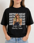 Custom Background Text Birthday Party Shirt
